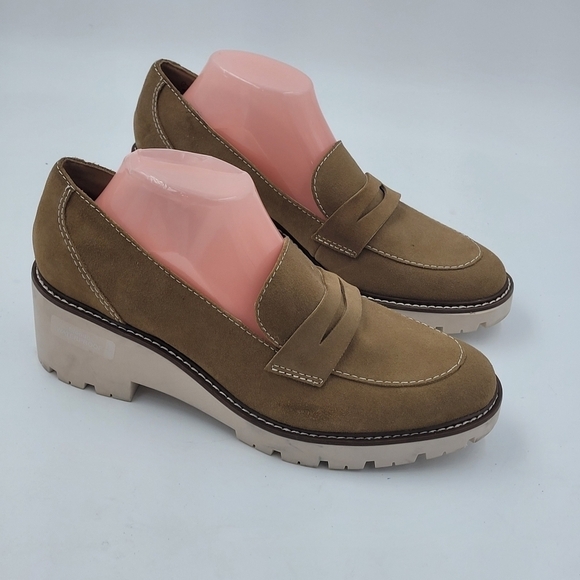 Blondo Tan Dulce Suede Waterproof Penny Loafer Size 11 - Picture 14 of 14